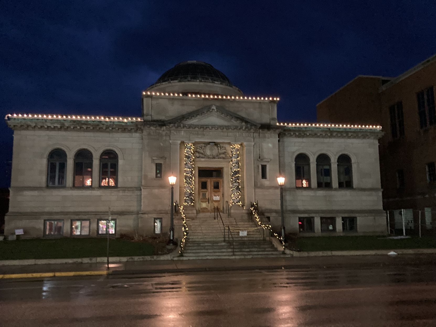 All lit up